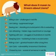 Lion in Dream - 40 Dreams Scenarios & Its Meanings | ThePleasantDream