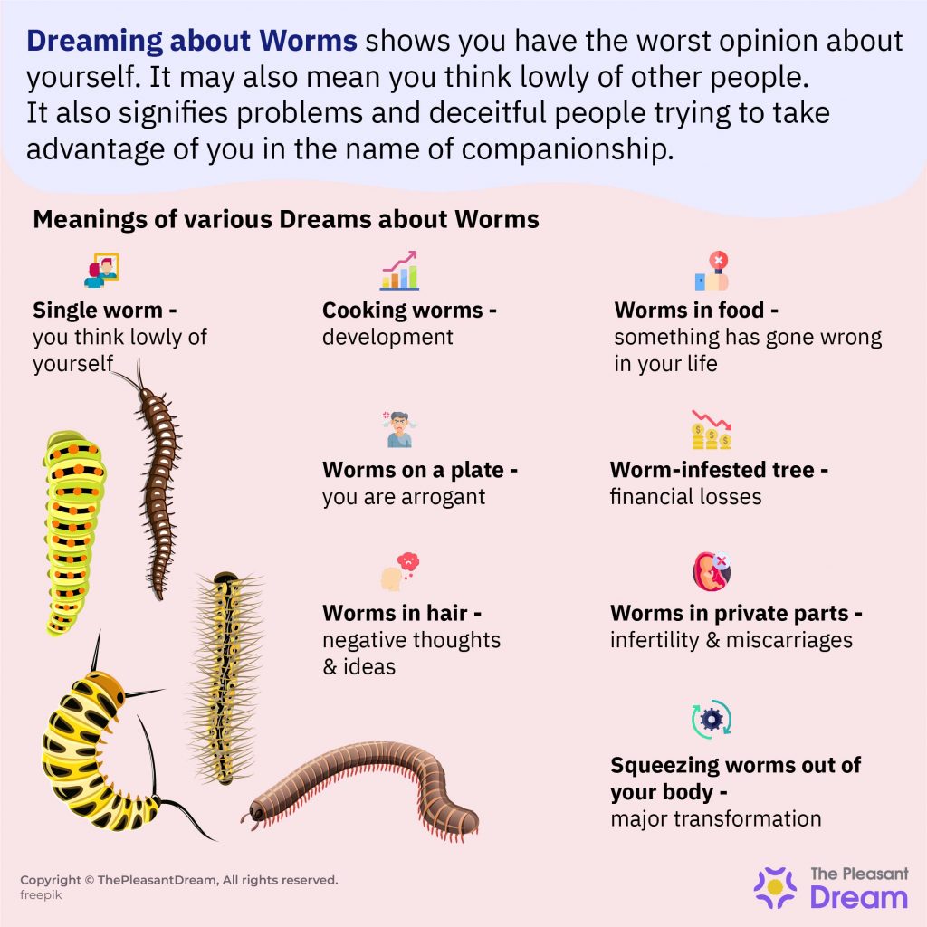 worms coming out of the body