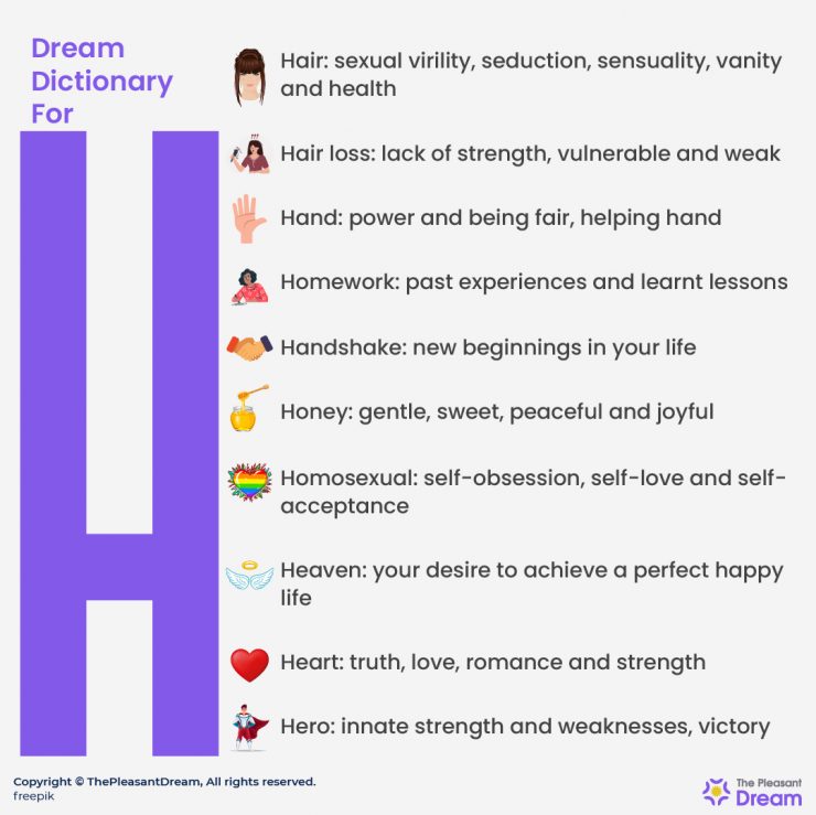 Dreams Dictionary for “H” ThePleasantDream