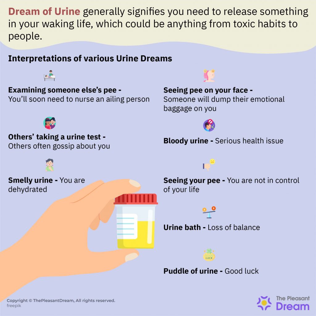 Dream of Urine - 59 Scenarios & Their Meanings