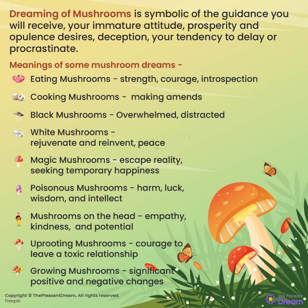 Dreaming of Mushrooms - 87 Scenarios and Their Interpretations