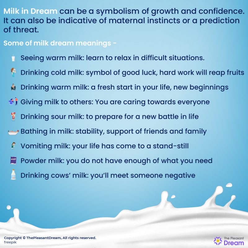 Milk in Dream 80 Dream Plots & Their Interpretations