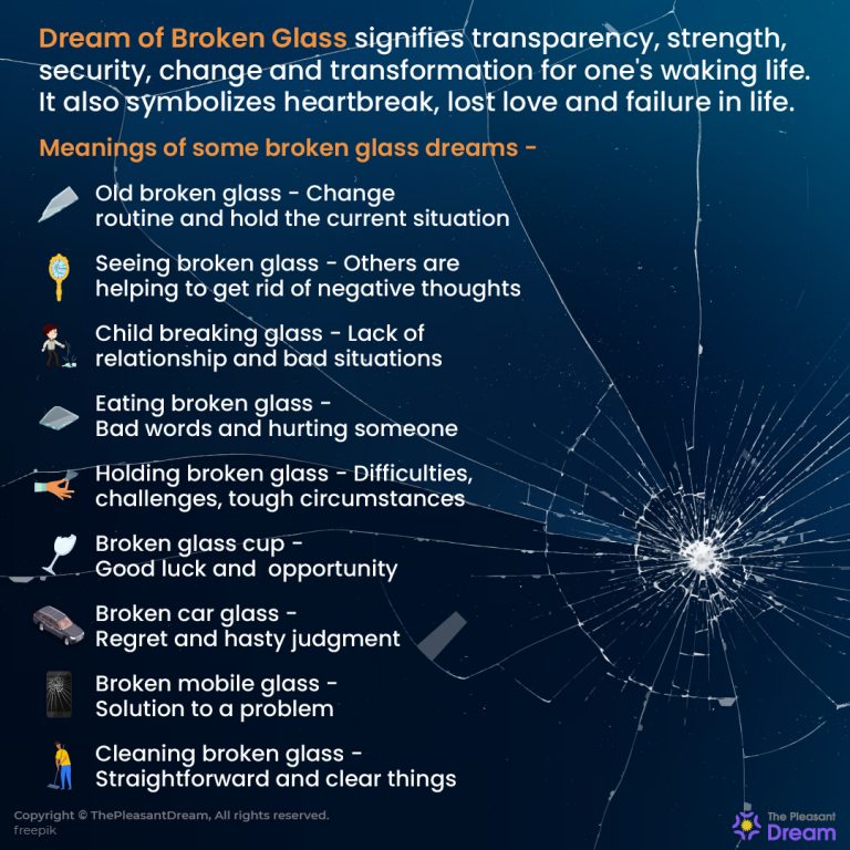 Dream of Broken Glass 68 Scenarios and Their Meanings