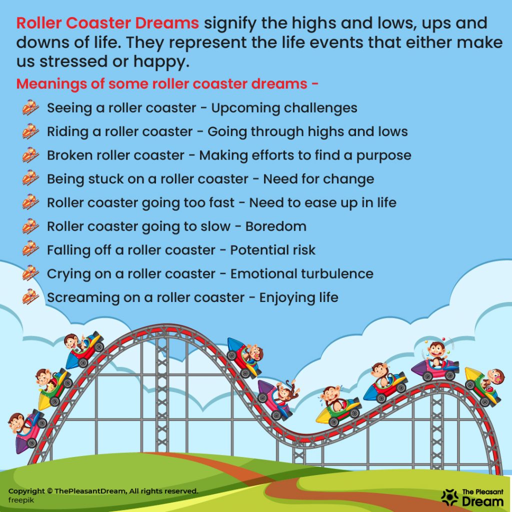 Roller Coaster Dreams - 25 Scenarios, Meanings and Life Insights  