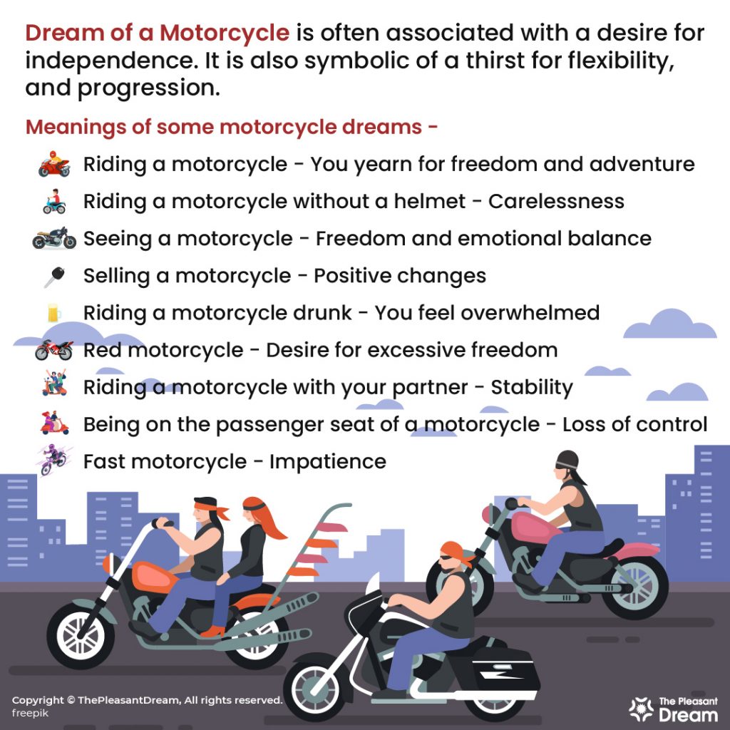 Dream Motorcycle - 27 Different Plots & Their Meanings