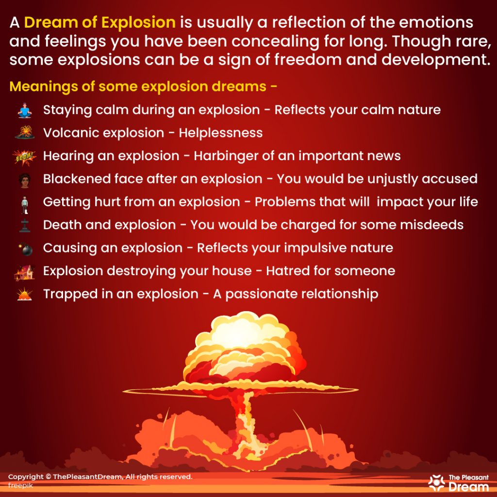 Dream Of Explosion - 47 Plots & Their Meanings