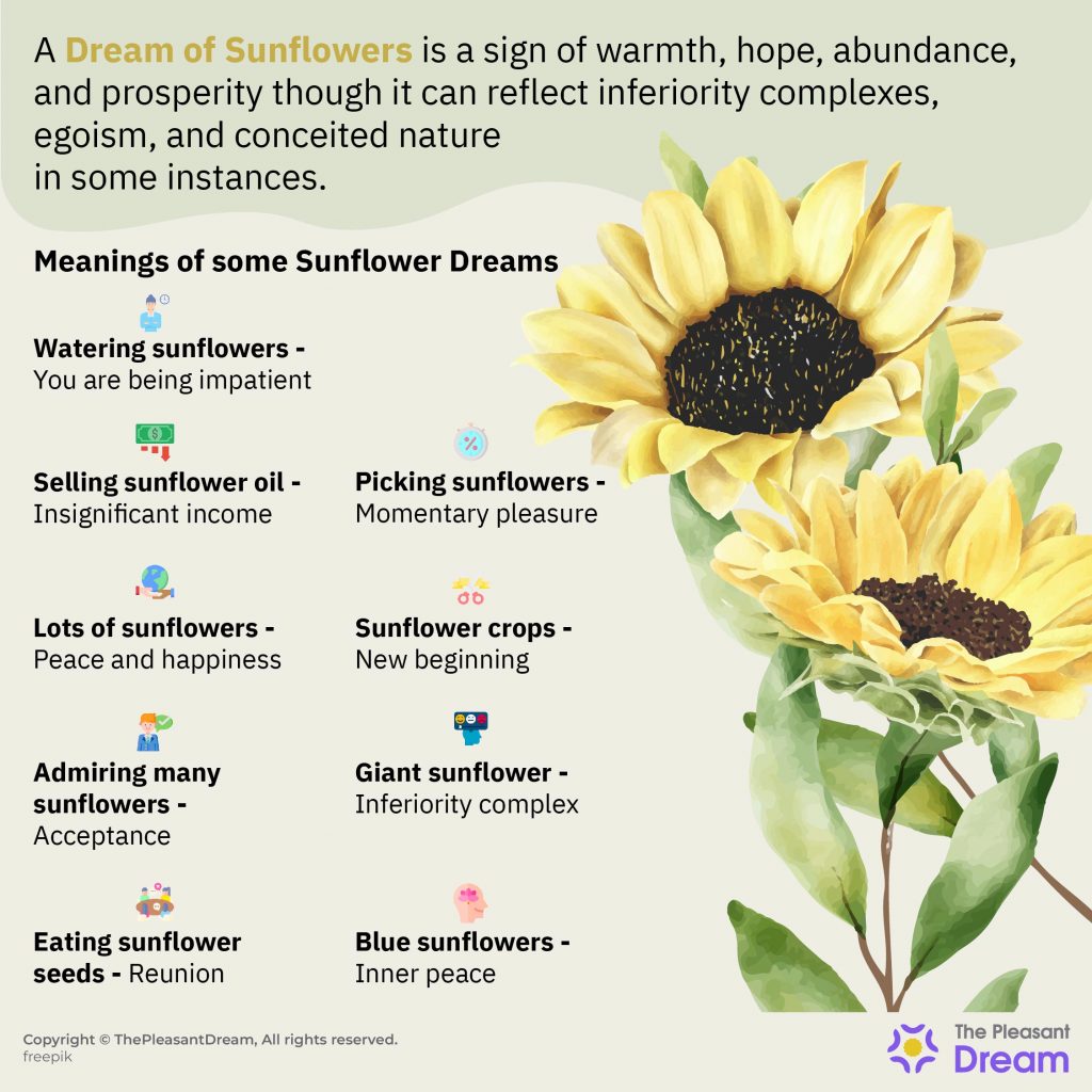 Dream Of Sunflowers Expect Prosperity In All Walks Of Life