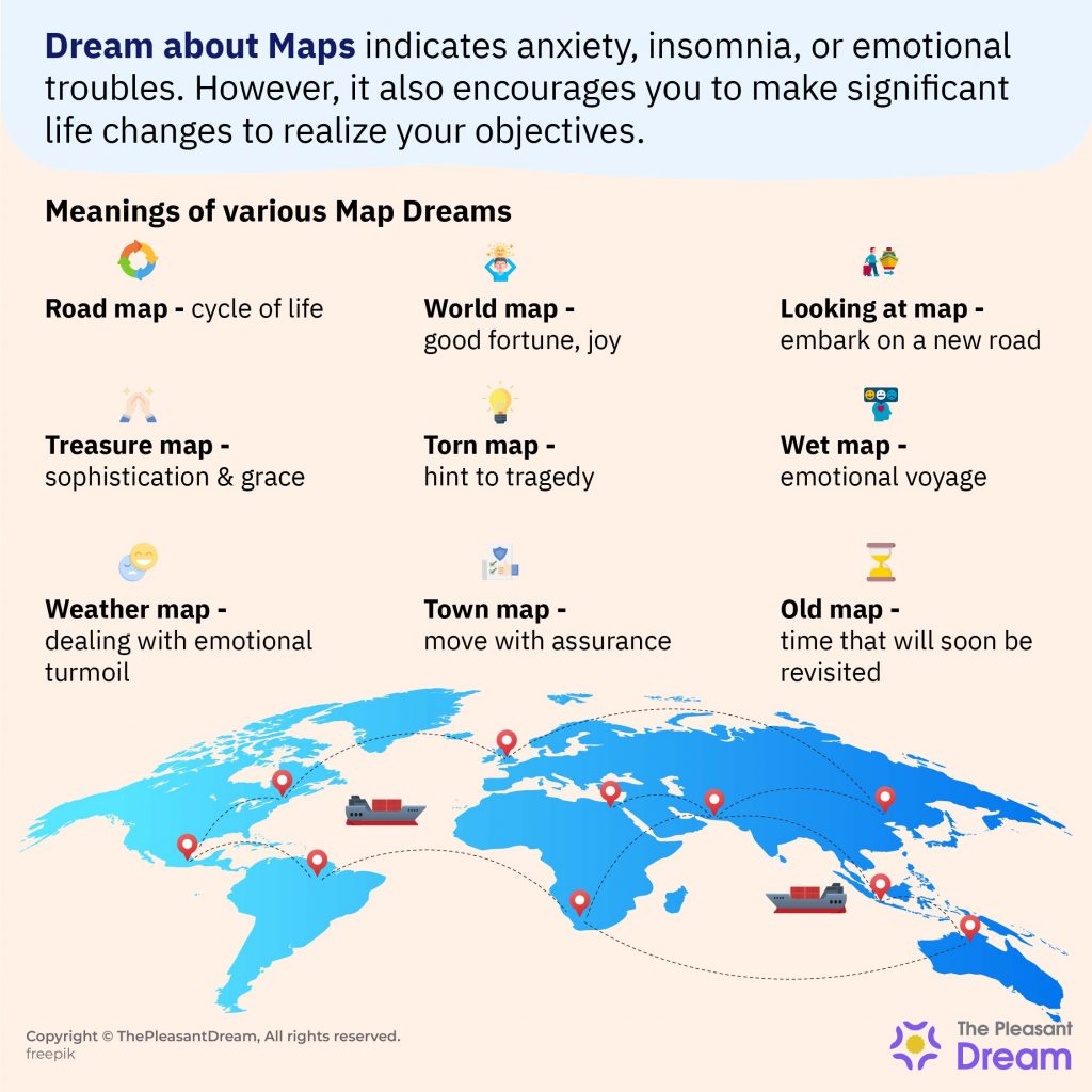 Maps Dream Meaning: Route Leading To Various Scenarios