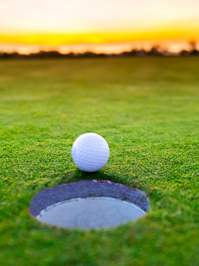 Dream of putting a golf ball into the golf hole