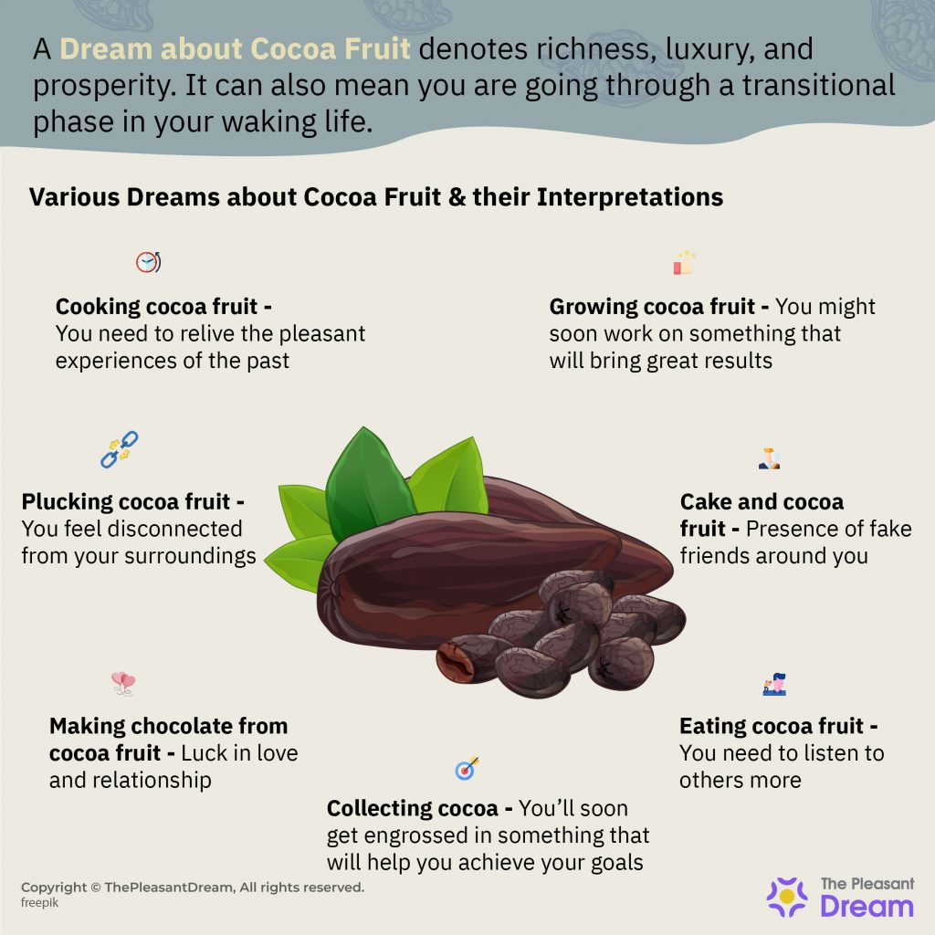 A Dream About Cocoa Fruit - Various Dream Types & Interpretations